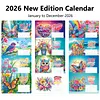 2026 DIY Special Shape Desktop Diamond Standing Calendar for Bedroom Living Room