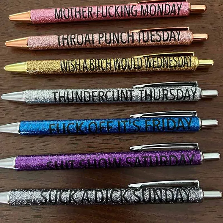 Colored Glitter Pen Set For Sarcastic Souls The Cold Blanket