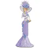Colorful Dress Lady - Full Round Diamond Painting(30*60cm)