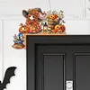 (US Local)Witch Diamond Art Door Right Angle Sign for Indoor Outdoor Wall Decoration