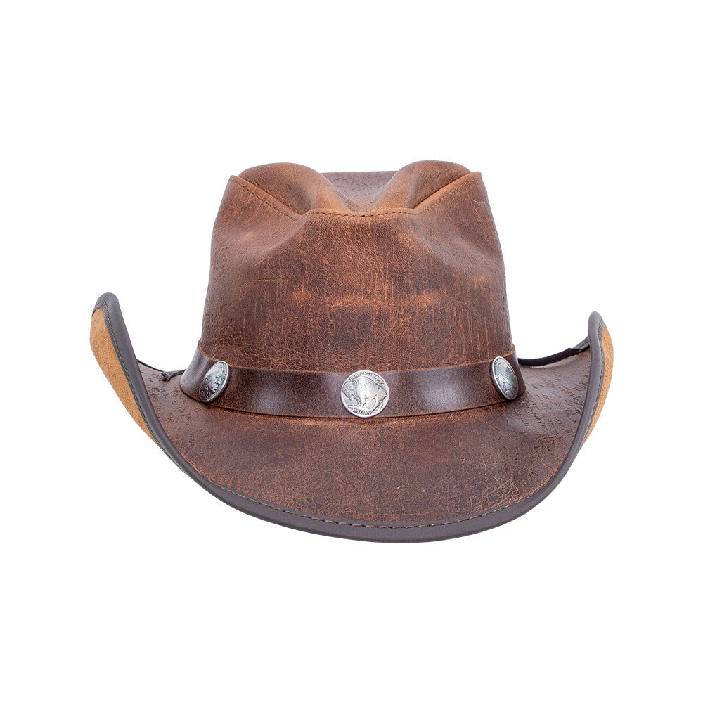 Cyclone - Mens Leather Cowboy Hat - Leather Hat Band