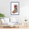 Gabriel Of The Christmas Stocking - 16CT Stamped Cross Stitch 37*52cm/14.57*20.47in(Brand)