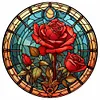 (Multi-Style) Flower Glass Painting - Paint By Numbers Acrylic Painting 40*40CM(HOT)