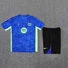 2025/2026 Barcelona Pre-Match Training Blue Shirt+Shorts 1:1 Thai Quality