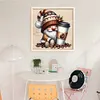 Coffee Gnome-11CT Stamped Cross Stitch 40*40cm/15.75*15.75in