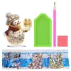 5D DIY Special Shape Diamond Painting Desk Ornament Snowman Decor Kit