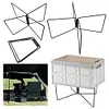 Aluminum Alloy Box Stand Portable Organizer Box Folding Stand for Travel Cooking