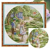 Childhood Friend-14CT Stamped Cross Stitch 38*38cm/14.96*14.96in