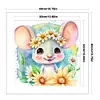 >SALE<Full Embroidery Eco-cotton Thread 11CT Printed Zodiac Rat Cross Stitch 40x40cm