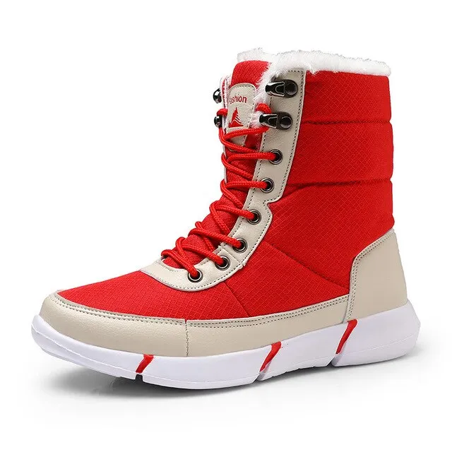 Women Boots Non-slip Waterproof Winter Ankle Snow Boots Women Platform Winter Shoes With Thick Fur Botas Mujer Thigh High Boots