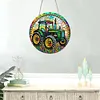 DIY Crystal Diamond Painting Double Sided Effect  Tractor Pendant Home Garden Hanging Kit