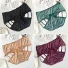 Sexy mid-waist lace seamless briefs