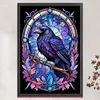 Crow Stained Glass-11CT Stamped Cross Stitch 40*60cm(Big Size)