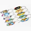 10pcs Metal Spoon Fishing Lures Spinner Bait Artificial Hard Bait Fishing Tackle