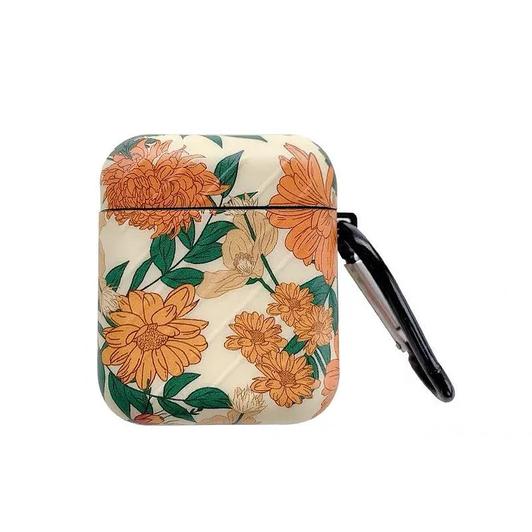 Retro Yellow Flower Airpods Case