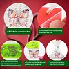 8PCS DIY Diamond Painting Art Wine Glass Charm Pendant Kits