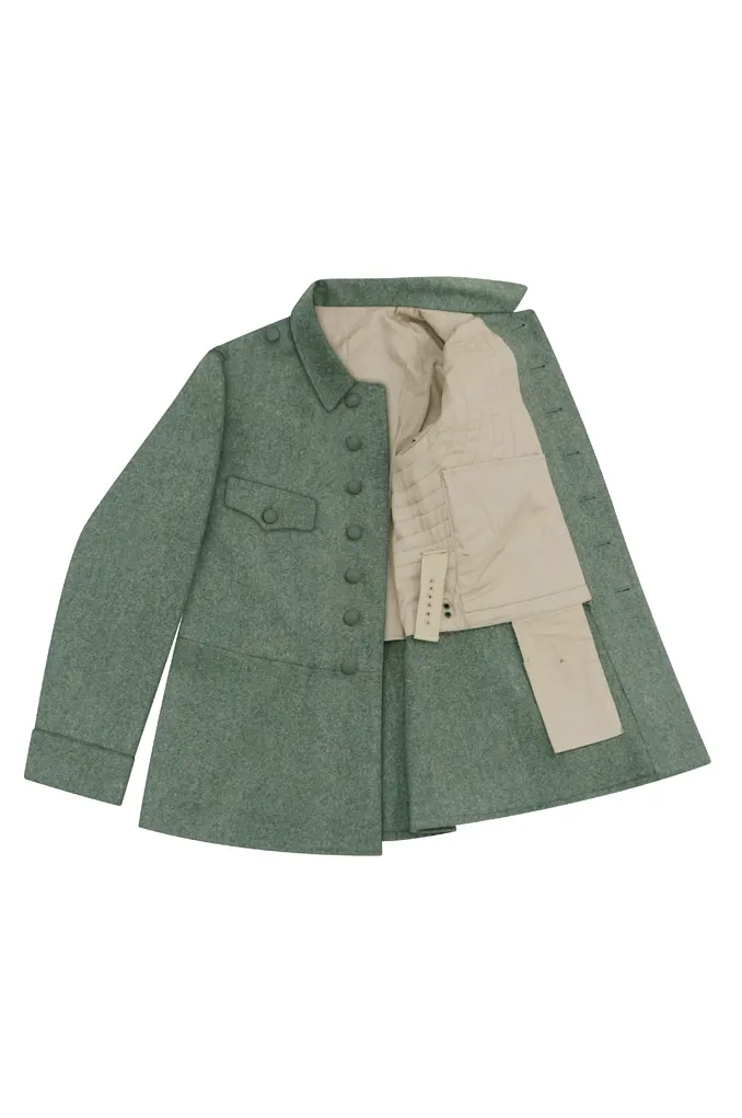   Reissued Dutch EM Field Grey Wool Field Tunic Jacket By German II German-Uniform