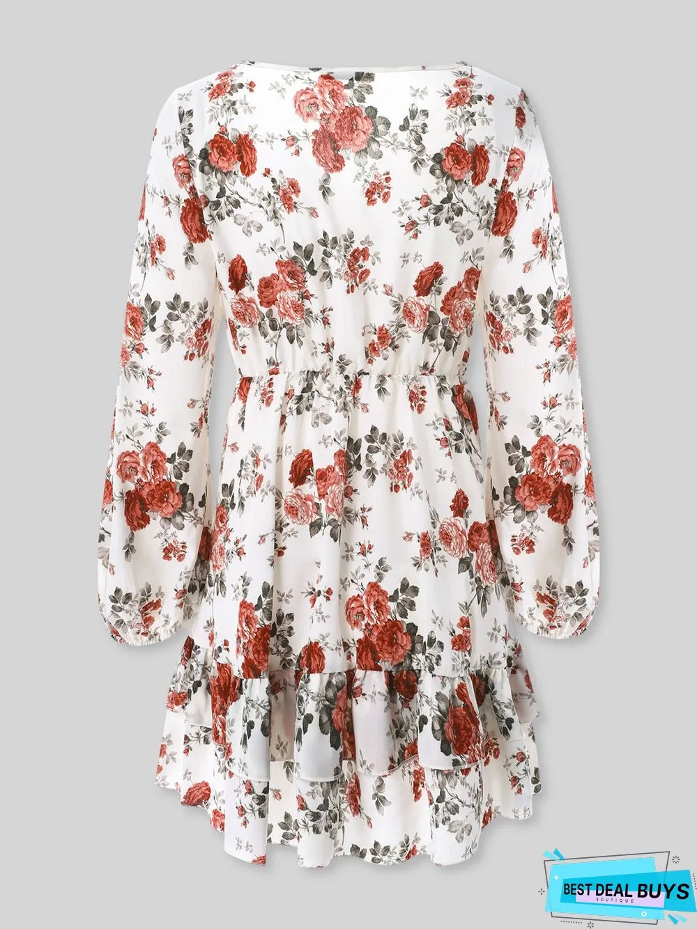 Casual V Neck Weaving Dress