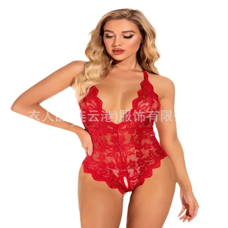Churchf Sex Underwear Transparent Pajamas Sex Pure Want Uniform Three-Point Jumpsuit Free Off The Trousers Girl's Small Breasts