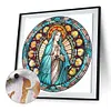 Jesus Virgin Glass Painting-Paint by Numbers Acrylic Painting 40*40CM