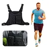 Sports Chest Bag Adjustable Shoulder Strap Front Running Vest Bag for Men Women