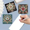 6Pcs Diamond Painting Greeting Card Mandala Diamond Handmade Card Kit