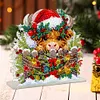 Acrylic Christmas Cow Double Sided Diamond Painting Paper Towel Holder