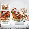 Diamond Painting Acrylic Christmas Santa & Elk Desktop Ornaments