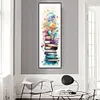 (Big Size) Stack Of Books With Flowers - 11CT Stamped Cross Stitch 30*80cm/11.81*31.5in