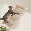 Cat Stairs Wall Mounted Cat Climbing Shelf Wooden Cat Wall Steps for Cats