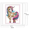 (Small Size)[Brand]Magic Unicorn - 14CT Counted Cross Stitch - 14*17cm - Animal