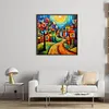 (Multi Style)Colorful Houses-Full Embroidery 2 Strands 14CT Counted Cross Stitc-40*40CM
