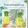 3/6pcs Drinking Cup 500ml Pineapple/Strawberry Shape Creative Beach Party Favors