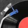 Turntable Headshell with 4 Lead Wires Aluminum Alloy Phono Headshell Mount Replacement for LP Vinyl Pickup Record Player Phonograph