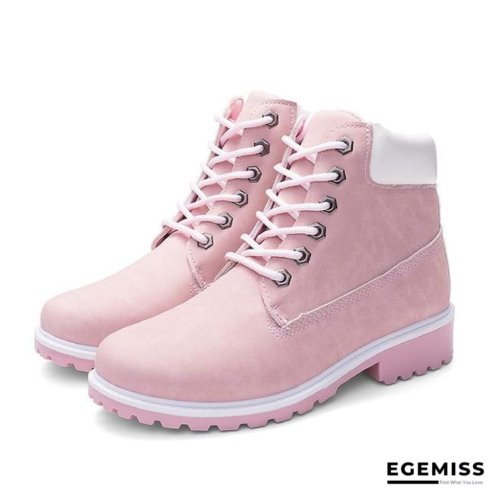 Autumn Early Winter Shoes Women Flat Heel Boots Fashion Keep warm Women's Boots Brand Woman Ankle Botas | EGEMISS