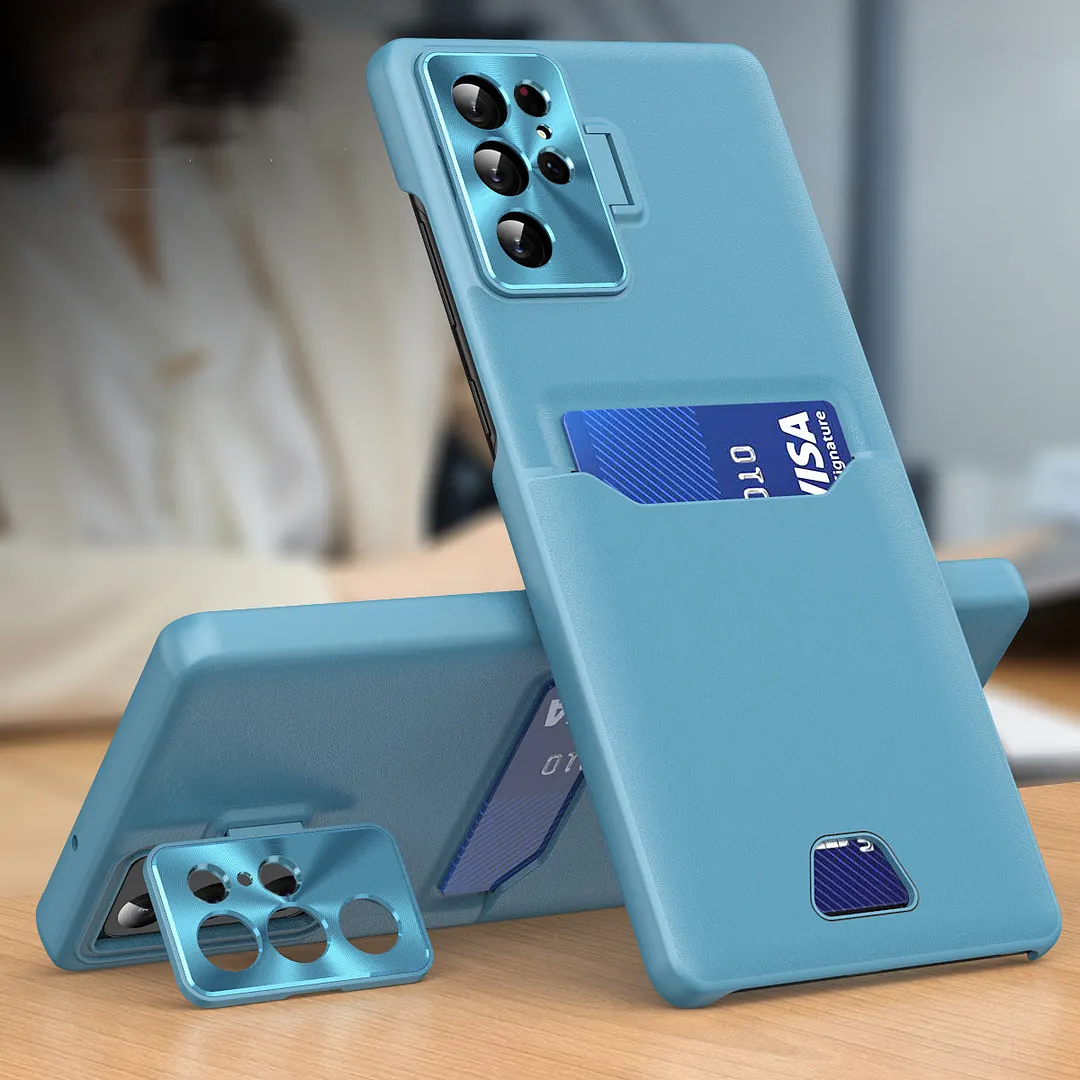 Samsung Card Slot Metal Bracket Phone Case
