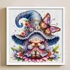 Butterfly Gnome - 11CT Stamped Cross Stitch - 45*45cm