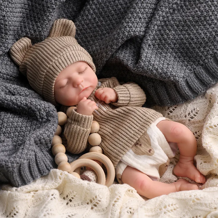 Babeside Noah 12"/16" Realistic Silicone Sleeping Baby Little Infant Boy Best Gift for Kids