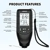 HW-400 Digital Paint Thickness Gauge 0-2000UM Coating Thickness Meter for FE/NFE