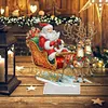 Diamond Painting Acrylic Christmas Santa & Elk Desktop Ornaments