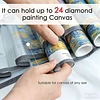 24/48 Grids Transparent Vinyl Storage Holder Diamond Painting Organizer DIY Diamond Art Accessories
