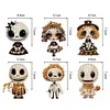6pcs DIY Diamond Art Keychains Halloween Scary Doll Kits