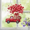 Valentine Day 2D Flat DIY Diamond Art Pendant Diamond Painting Set (Love Car)