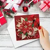 6PCS Xmas Atmosphere DIY Diamond Art Greeting Cards Congratulations Cards