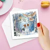6Pcs DIY Snow Puppy-Diamond Painting Greeting Card