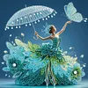 (US Local)4pcs/set Girl-Special Shaped Diamond Painting Kit(30x30cm)