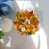 DIY Acrylic Special Shaped Diamond Painting Fall Wreath Ornament Hanging Kit