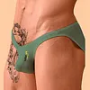Men's Modal Low Rise Bikini Briefs Soft Moisture Wicking Underwear
