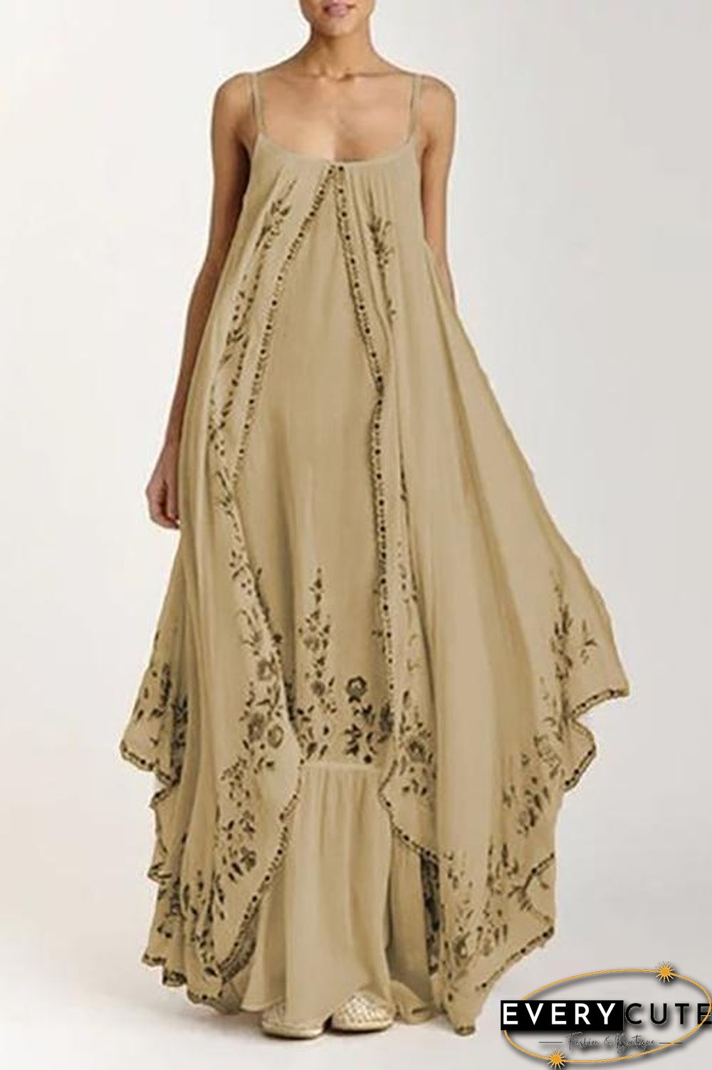 Bohemia Print Slip Maxi Dress