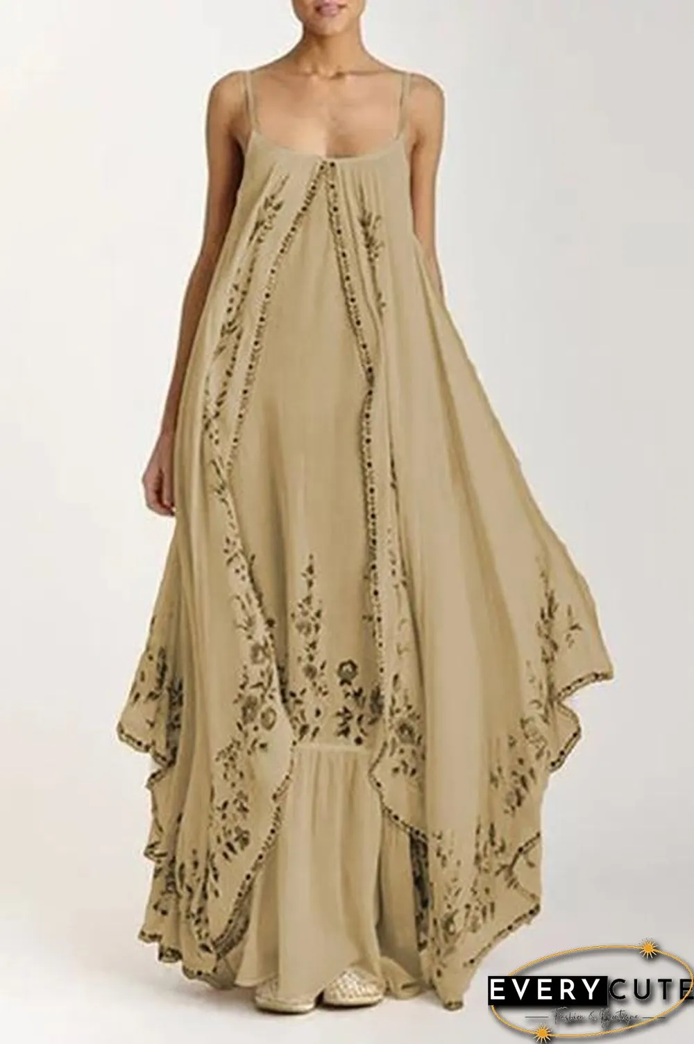 Bohemia Print Slip Maxi Dress